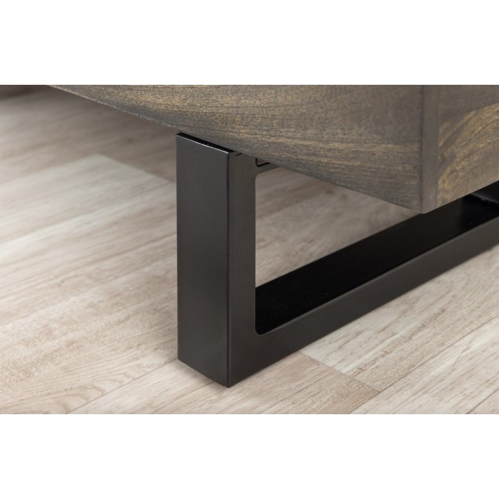 Tavolino FACTORY LOFT 115 cm in legno di mango taupe marrone