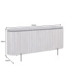 Buffet ADLON 170 cm in legno di mango grigio