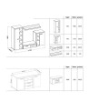 Ensemble Salon Vanillo oldmat/graphite