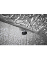Mesa de centro LEAF 80 cm en metal plateado