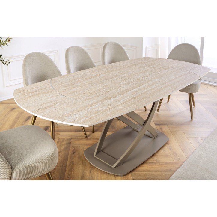 Table INCEPTION 130-190 cm - Naturel