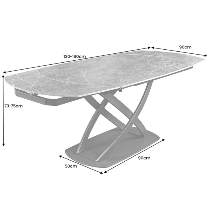 Tavolo INCEPTION 130-190 cm - Naturale