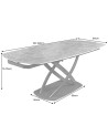 Table INCEPTION 130-190 cm - Naturel
