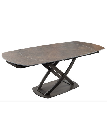 Table INCEPTION 130-190 cm extensible - Finition rouille
