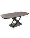 Table INCEPTION 130-190 cm extensible - Finition rouille