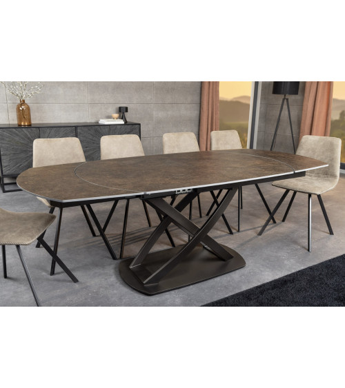 Mesa INCEPTION extensible 130-190 cm - Acabado óxido