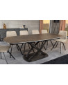 Table INCEPTION 130-190 cm extensible - Finition rouille