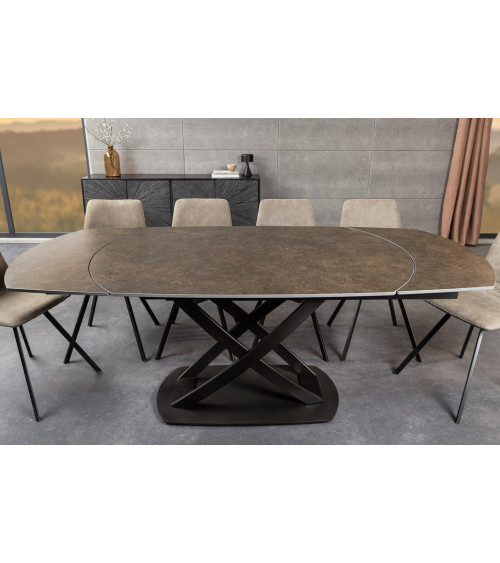 Mesa INCEPTION extensible 130-190 cm - Acabado óxido