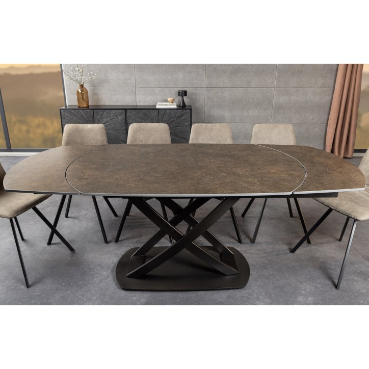 Mesa INCEPTION extensible 130-190 cm - Acabado óxido