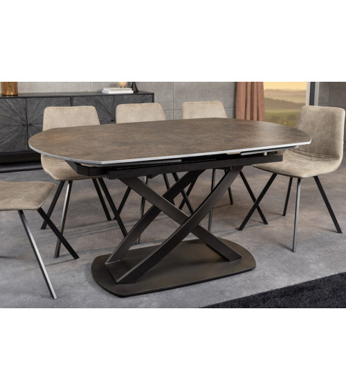 Mesa INCEPTION extensible 130-190 cm - Acabado óxido