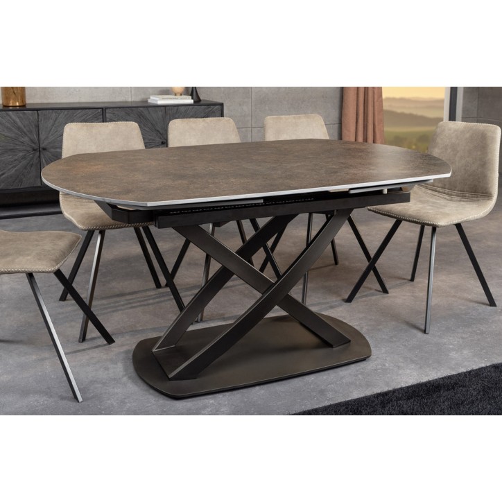 Mesa INCEPTION extensible 130-190 cm - Acabado óxido