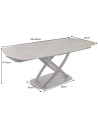 Table INCEPTION 130-190 cm extensible - Finition rouille