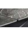 Table de salon INCEPTION extensible - Effet marbre anthracite