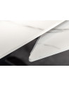 Tavolo da salotto INCEPTION allungabile 130-190 cm - Effetto marmo bianco