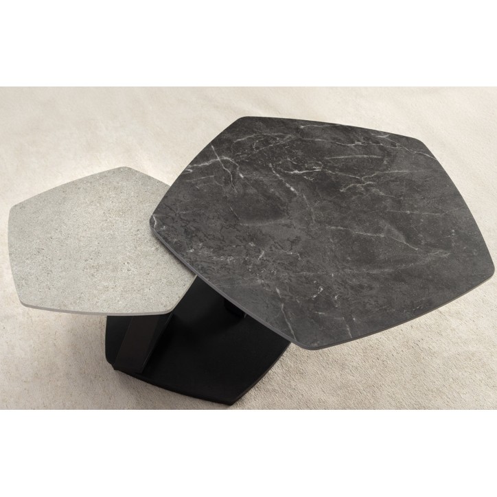 Table basse MOVEMENT 80-130 cm - Anthracite, gris
