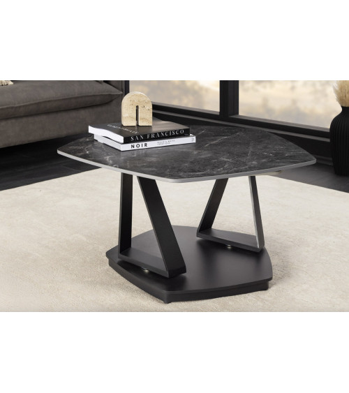 Table basse MOVEMENT 80-130 cm - Anthracite, gris