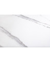 Table basse DANCING RINGS - Effet marbre blanc