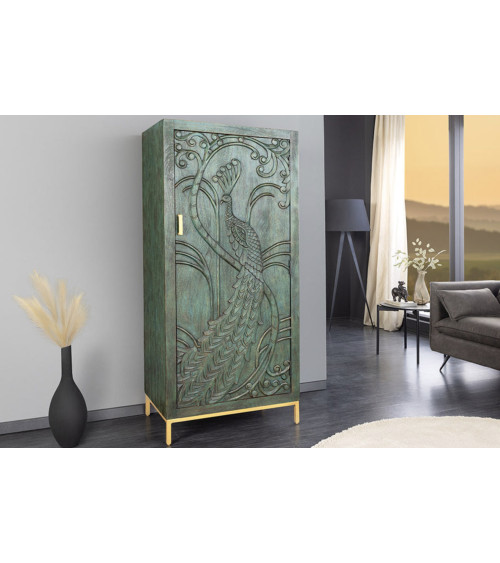 Vaisselier PEACOCK 170cm en bois de manguier