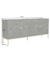 Buffet PEACOCK 175 cm en bois de manguier
