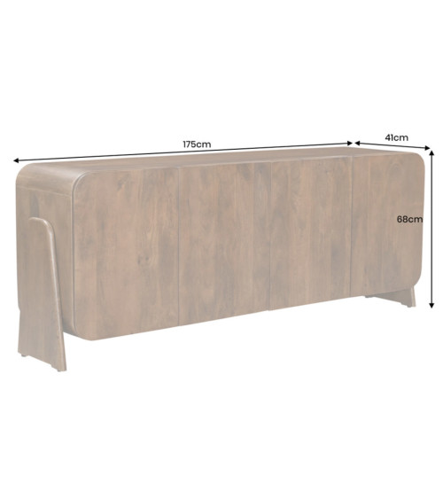 Aparador BRASIL 175 cm en madera de mango marrón