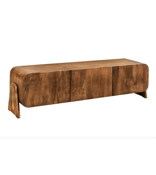 Mobile TV BRASIL 160 cm in legno di mango marrone