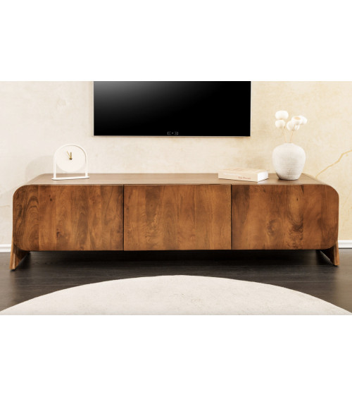 Mueble TV BRASIL 160 cm en madera de mango marrón