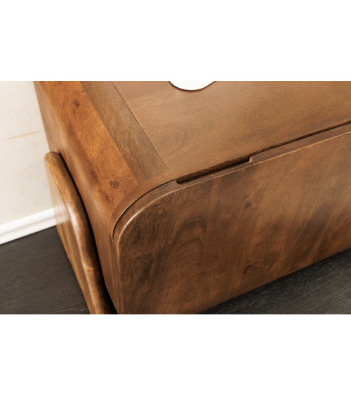Meuble TV BRASIL 160 cm en bois de manguier brun