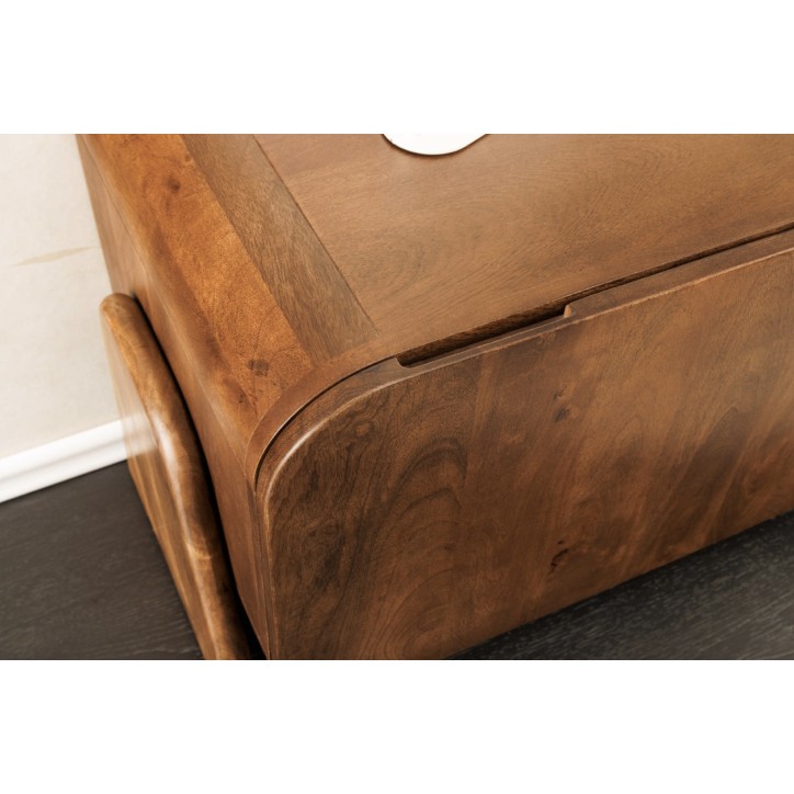 Mueble TV BRASIL 160 cm en madera de mango marrón
