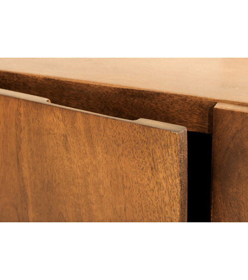 Mueble TV BRASIL 160 cm en madera de mango marrón