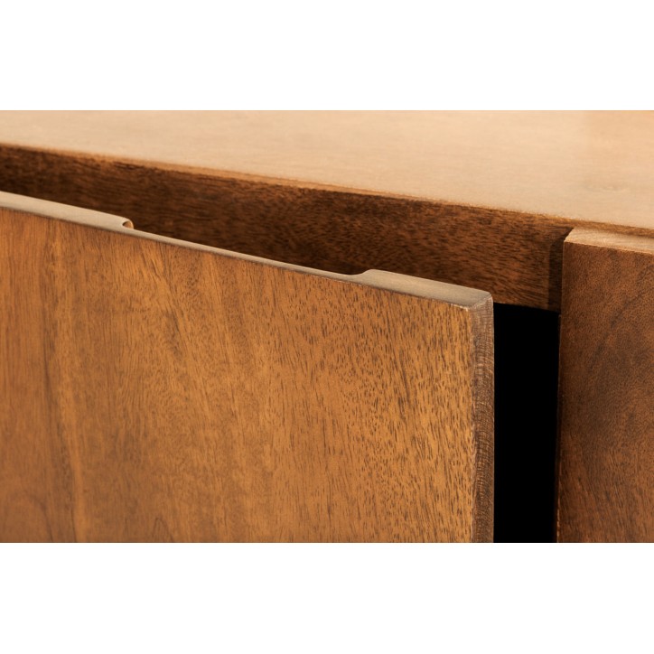Meuble TV BRASIL 160 cm en bois de manguier brun