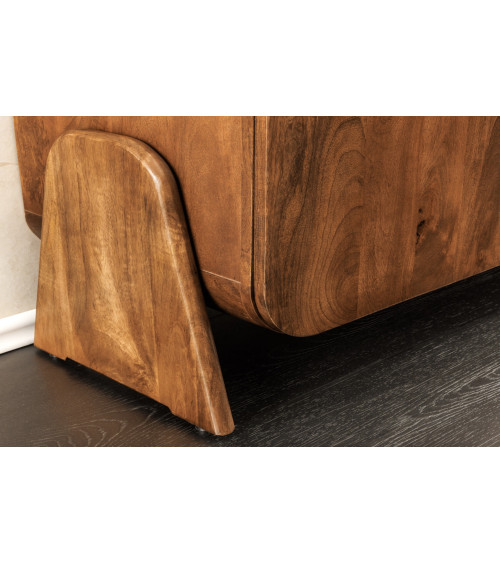 Mueble TV BRASIL 160 cm en madera de mango marrón