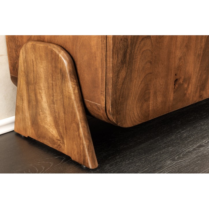 Meuble TV BRASIL 160 cm en bois de manguier brun