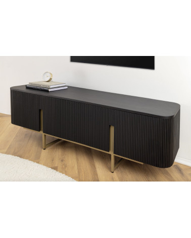 Meuble TV GATSBY 160 cm style rétro en bois de manguier