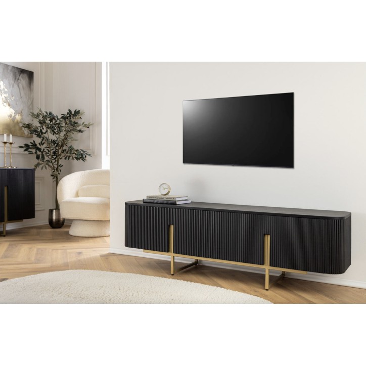 Mueble TV GATSBY 160 cm estilo retro en madera de mango