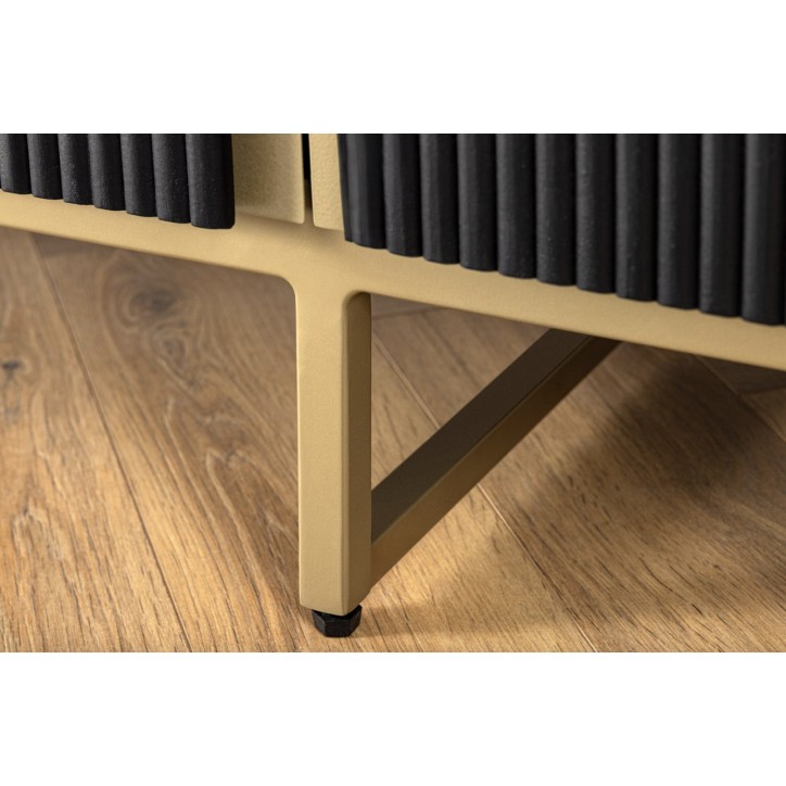Mobile TV GATSBY 160 cm in stile rétro in legno di mango