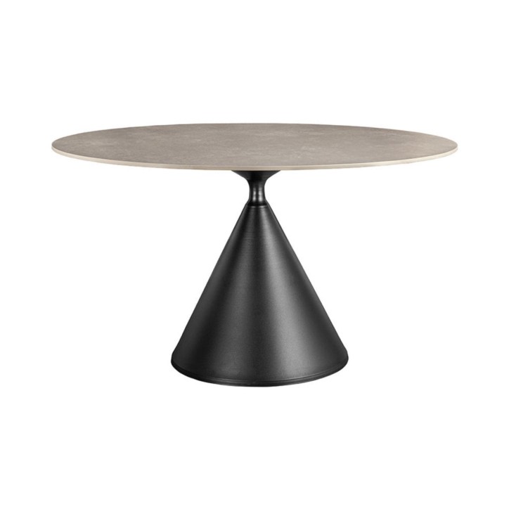 Mesa SIGNATURE redonda 135 cm - Efecto mármol gris