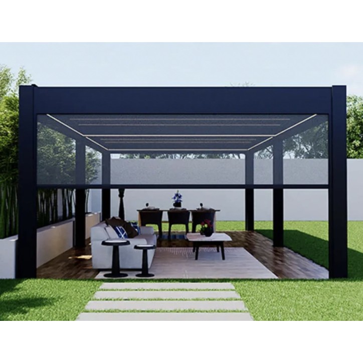 copy of Pérgola Patrice II – 8x3 m em alumínio com 2 estores laterais