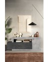 Buffet bas FREEDOM béton/plomb 160 cm
