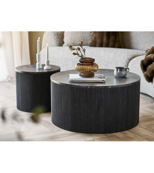 Mesa de centro Rota - ø80x40 cm