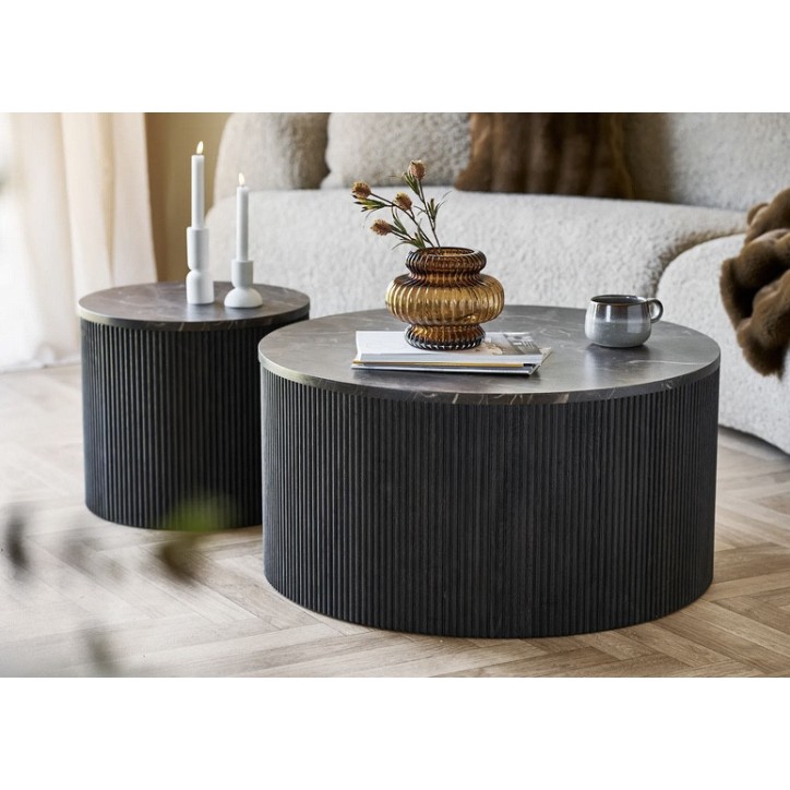 Table basse Rota - ø80x40 cm