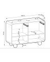 Aparador Albion 108 cm - 2 puertas, 2 cajones
