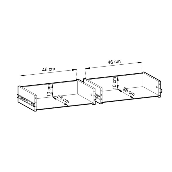 Buffet Albion 108 cm - 2 ante, 2 cassetti