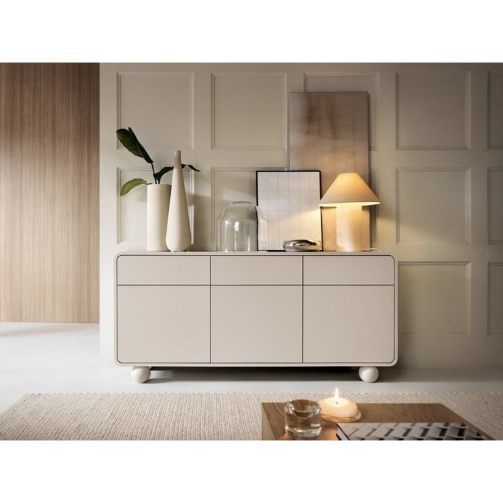 Buffet Albion 160cm - 3 portes, 3 tiroirs