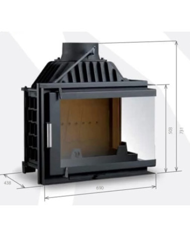 copy of OSAKA bio-ethanol haard 3.0 kw zwart
