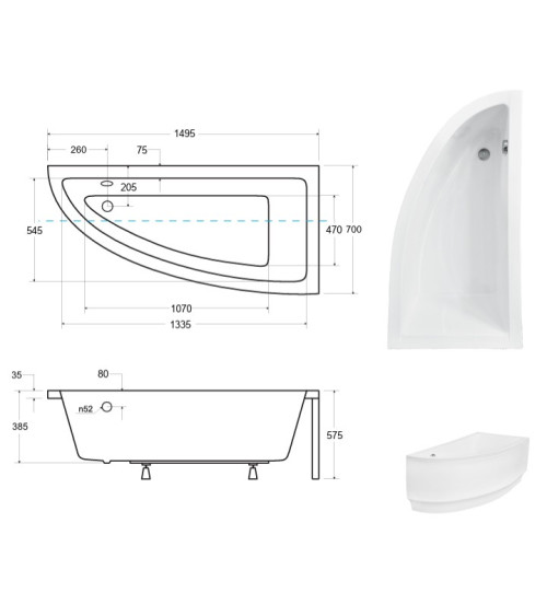 Baignoire ORIEGO- baignoire design - mobilier salle de bain design
