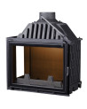 Insert cheminée Eloie - noir 15kW vitre à gauche