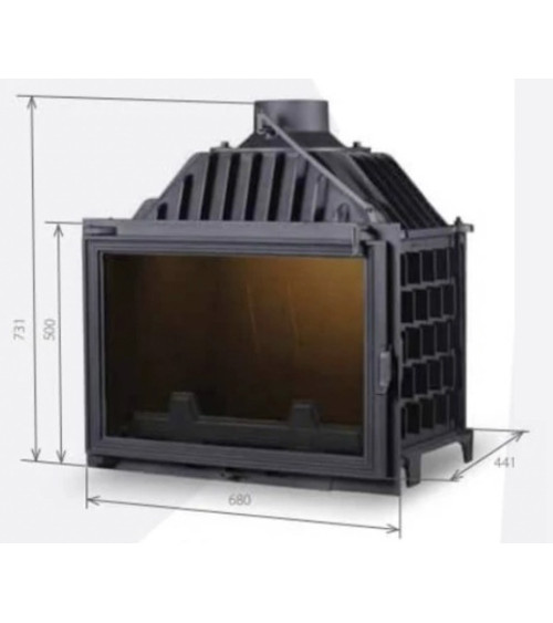 Chéminée bio-éthanol OSAKA 3.0 kw noir