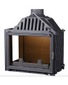 Insert cheminée Charlotte - noir 13kW vitre à gauche