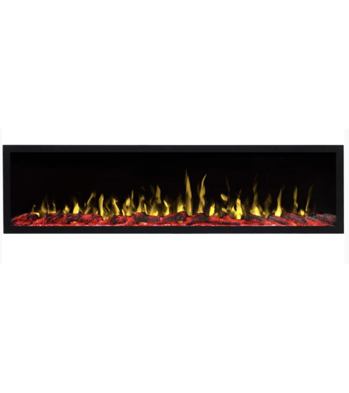 Cheminée électrique encastrable et murale Pauline - 114,3 cm