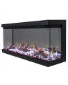 Camino elettrico da incasso Solène 104cm - 750 / 1500 W